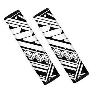 Maori Polynesian Tattoo Pattern Print Car Seat Belt Covers