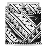 Maori Polynesian Tattoo Pattern Print Duvet Cover Bedding Set