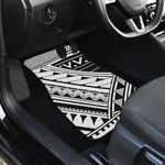 Maori Polynesian Tattoo Pattern Print Front and Back Car Floor Mats