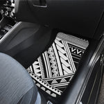 Maori Polynesian Tattoo Pattern Print Front Car Floor Mats