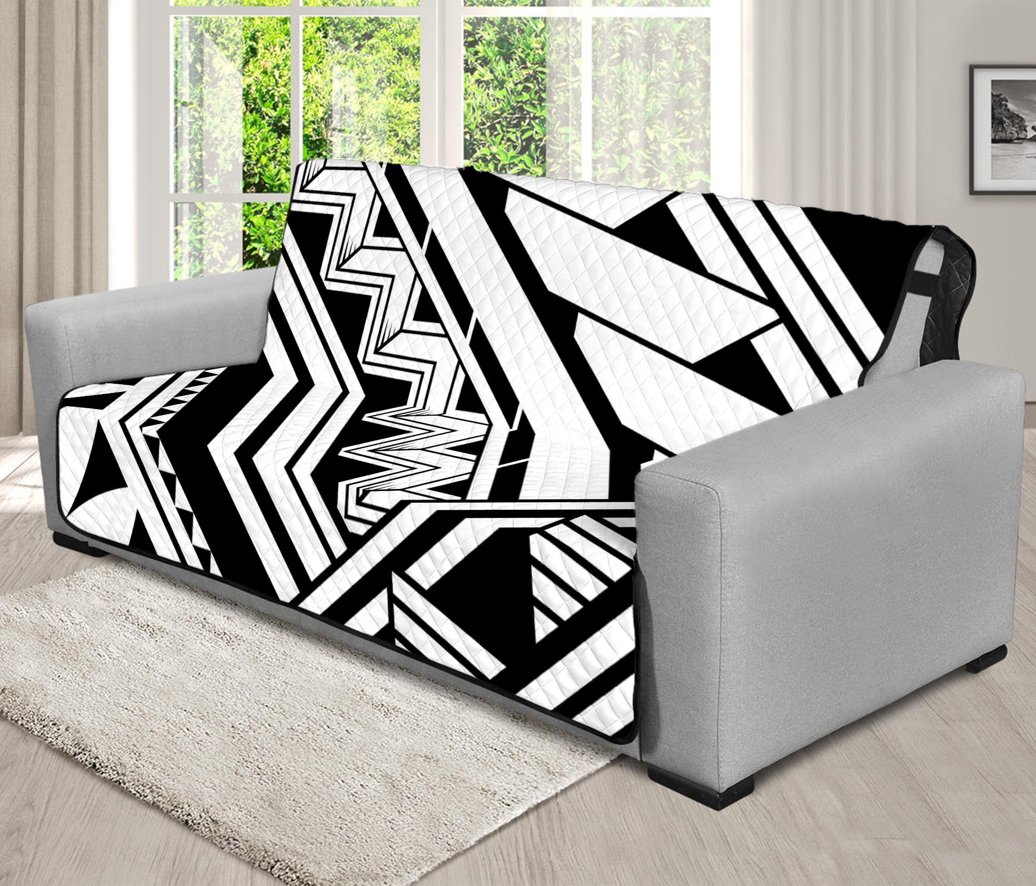 Maori Polynesian Tattoo Pattern Print Futon Protector