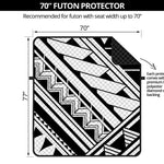 Maori Polynesian Tattoo Pattern Print Futon Protector