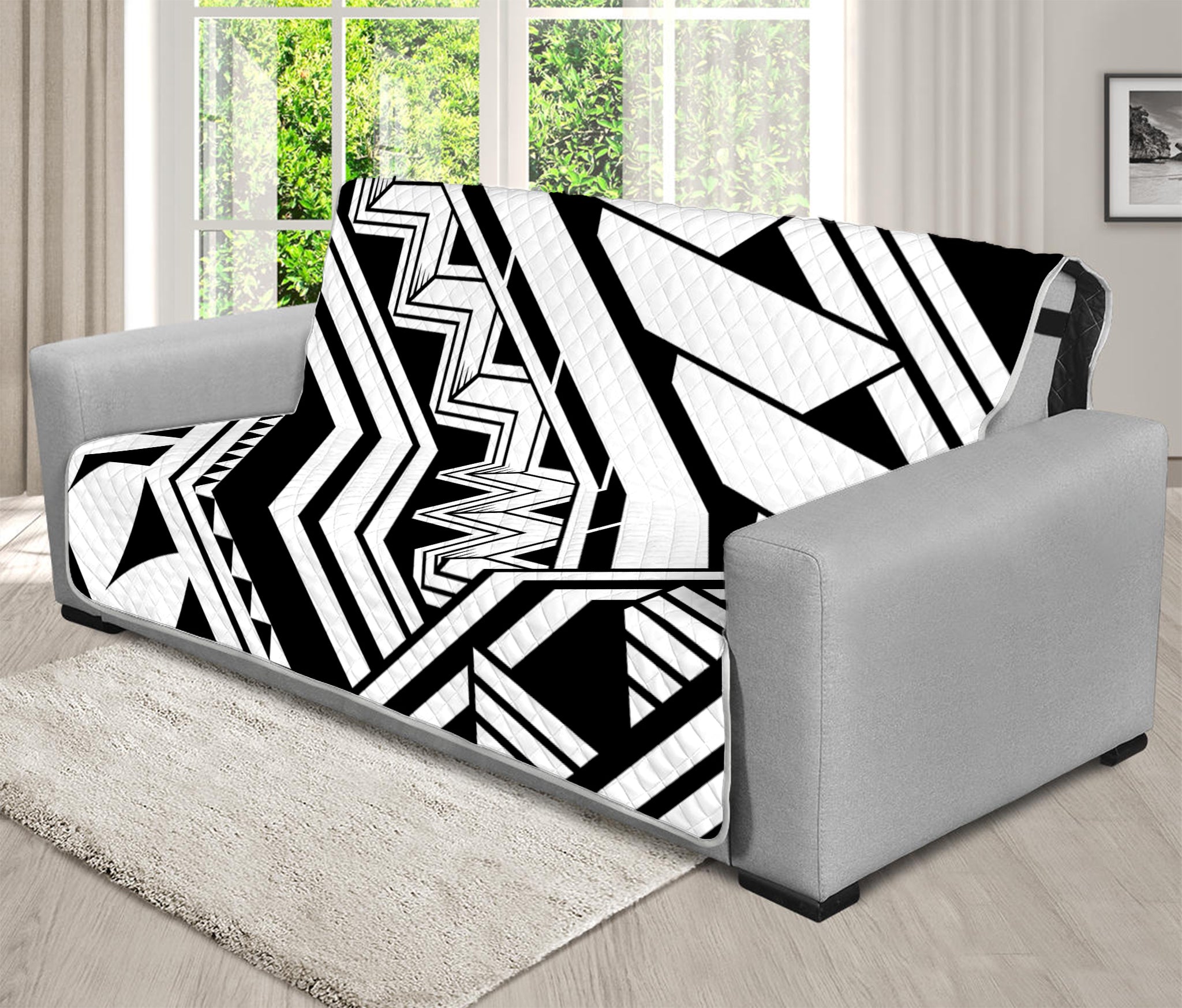 Maori Polynesian Tattoo Pattern Print Futon Protector