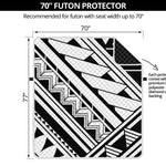 Maori Polynesian Tattoo Pattern Print Futon Protector