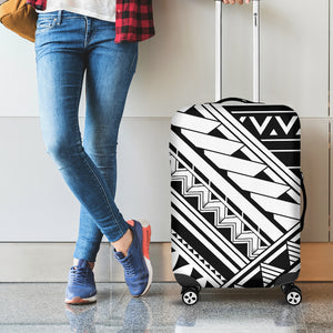 Maori Polynesian Tattoo Pattern Print Luggage Cover