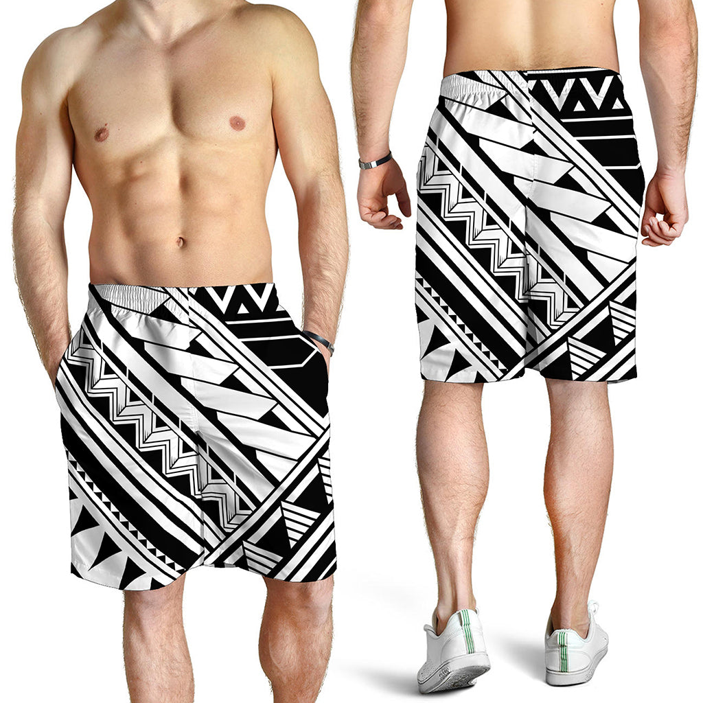 Maori Polynesian Tattoo Pattern Print Men's Shorts