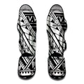 Maori Polynesian Tattoo Pattern Print Muay Thai Shin Guards