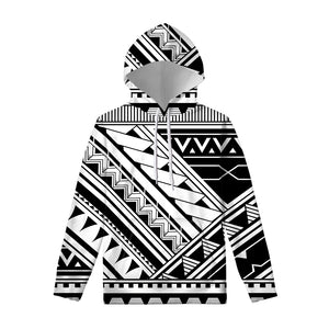 Maori Polynesian Tattoo Pattern Print Pullover Hoodie