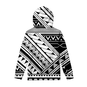 Maori Polynesian Tattoo Pattern Print Pullover Hoodie