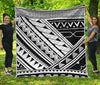 Maori Polynesian Tattoo Pattern Print Quilt