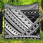 Maori Polynesian Tattoo Pattern Print Quilt