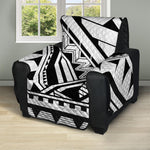 Maori Polynesian Tattoo Pattern Print Recliner Protector