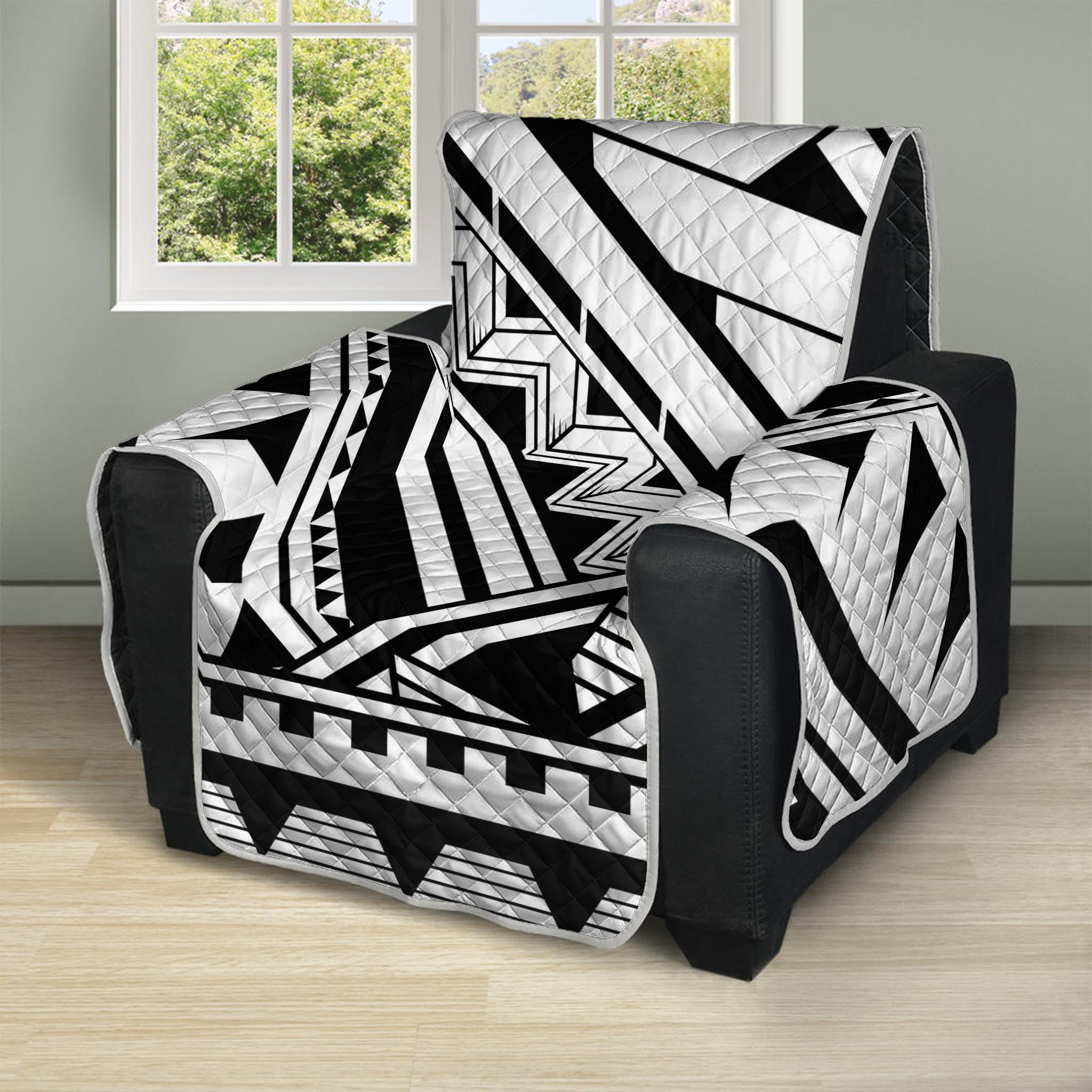 Maori Polynesian Tattoo Pattern Print Recliner Protector