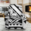 Maori Polynesian Tattoo Pattern Print Recliner Slipcover