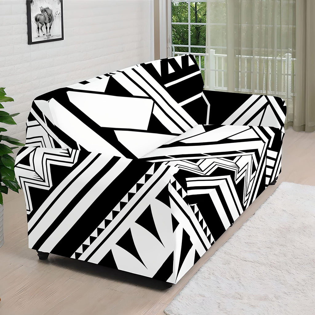 Maori Polynesian Tattoo Pattern Print Sofa Cover