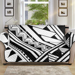 Maori Polynesian Tattoo Pattern Print Sofa Protector