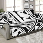 Maori Polynesian Tattoo Pattern Print Sofa Protector