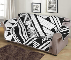 Maori Polynesian Tattoo Pattern Print Sofa Protector