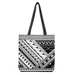 Maori Polynesian Tattoo Pattern Print Tote Bag