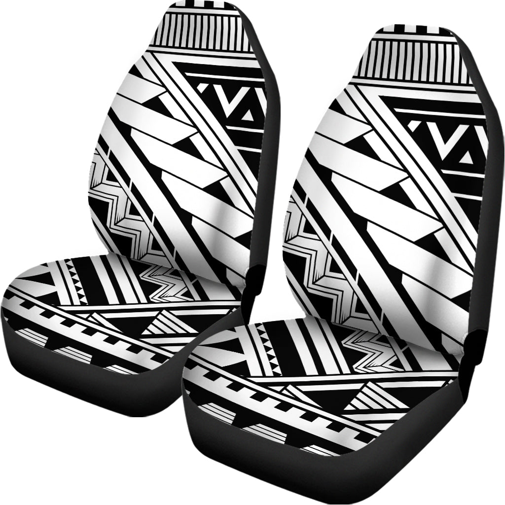 Maori Polynesian Tattoo Pattern Print Universal Fit Car Seat Covers