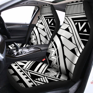 Maori Polynesian Tattoo Pattern Print Universal Fit Car Seat Covers