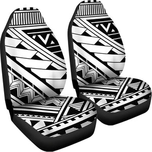 Maori Polynesian Tattoo Pattern Print Universal Fit Car Seat Covers