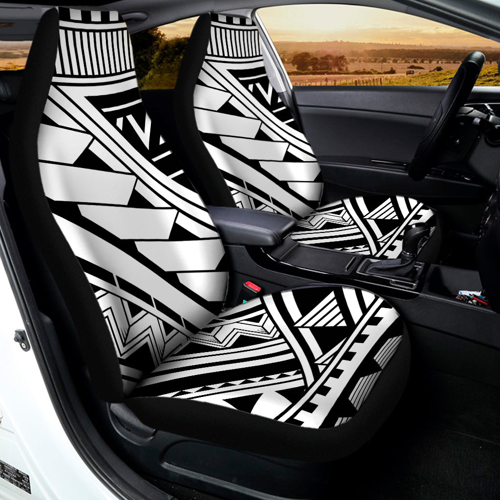 Maori Polynesian Tattoo Pattern Print Universal Fit Car Seat Covers