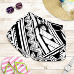 Maori Polynesian Tattoo Pattern Print Women's Shorts