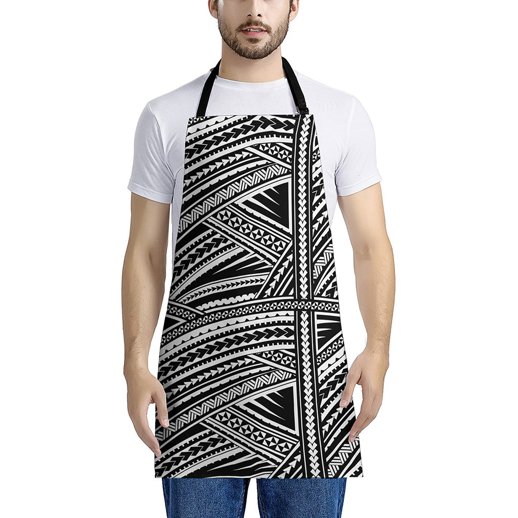 Maori Polynesian Tribal Tattoo Print Apron