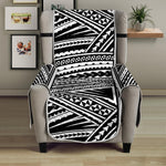 Maori Polynesian Tribal Tattoo Print Armchair Protector