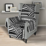 Maori Polynesian Tribal Tattoo Print Armchair Protector