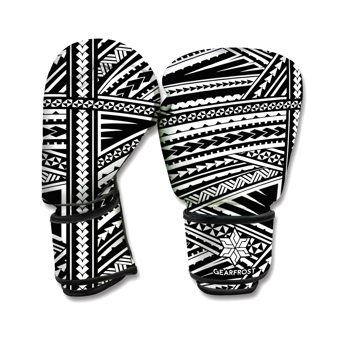 Maori Polynesian Tribal Tattoo Print Boxing Gloves