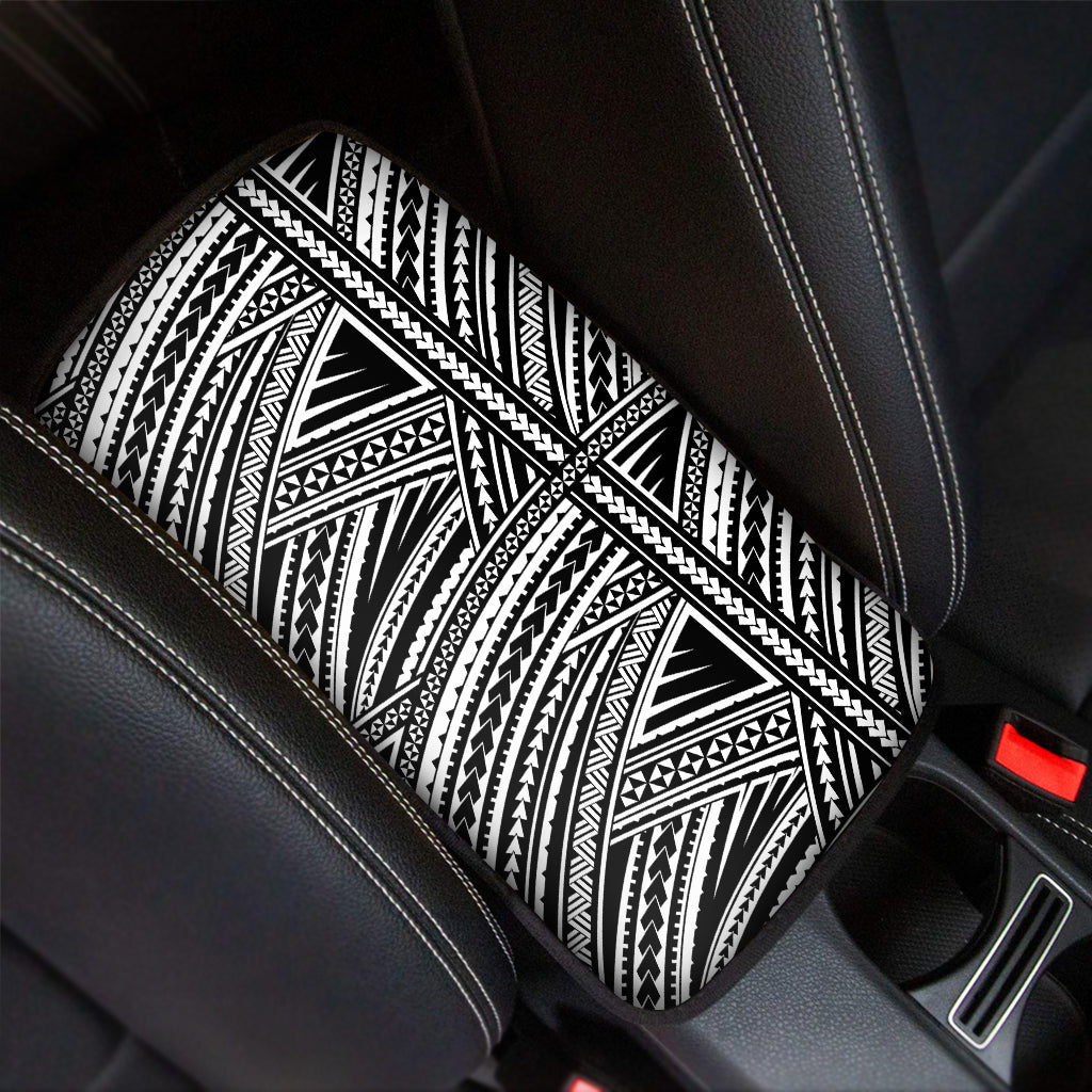 Maori Polynesian Tribal Tattoo Print Car Center Console Cover