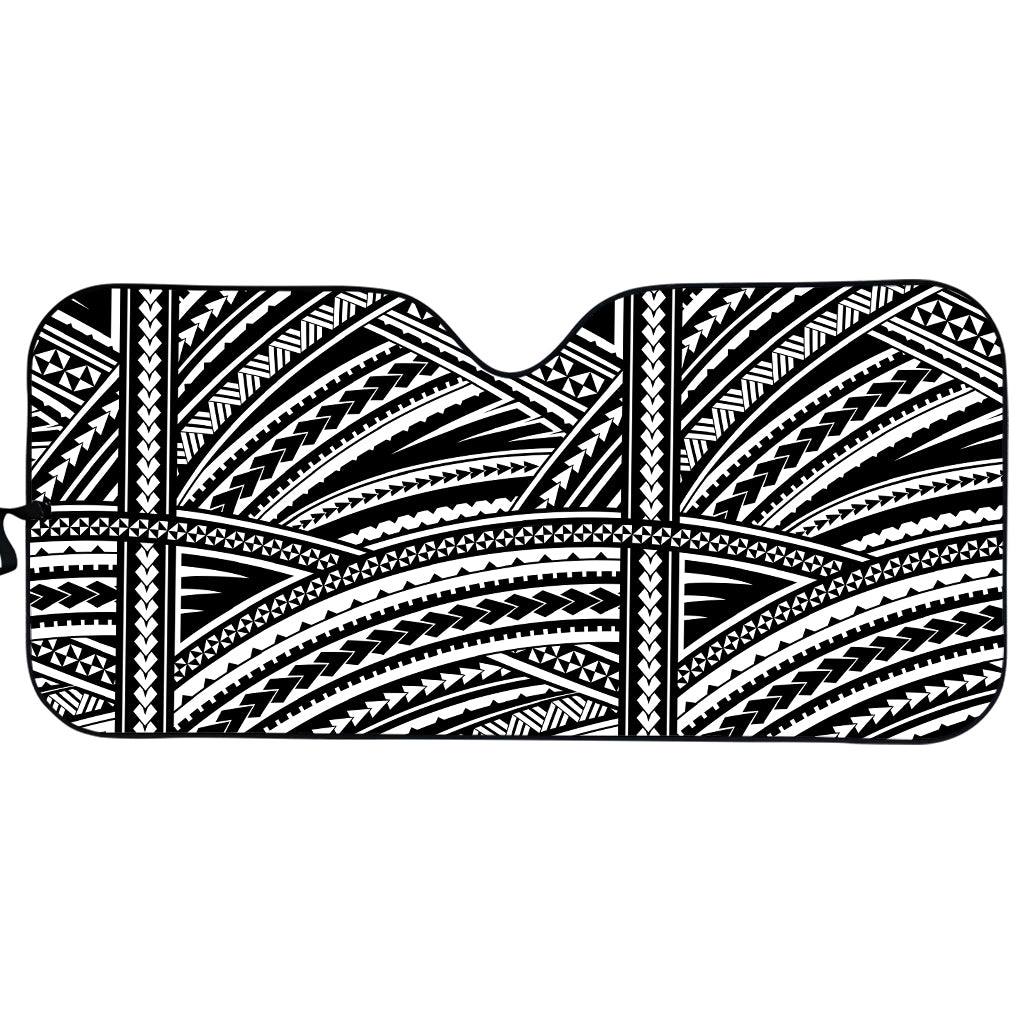 Maori Polynesian Tribal Tattoo Print Car Sun Shade