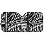 Maori Polynesian Tribal Tattoo Print Car Sun Shade