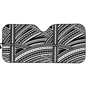 Maori Polynesian Tribal Tattoo Print Car Sun Shade