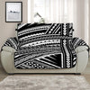 Maori Polynesian Tribal Tattoo Print Half Sofa Protector