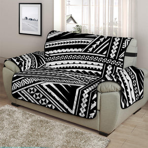 Maori Polynesian Tribal Tattoo Print Half Sofa Protector