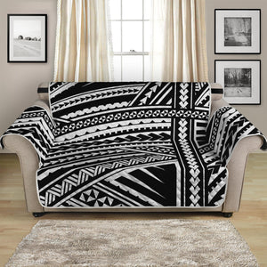 Maori Polynesian Tribal Tattoo Print Loveseat Protector