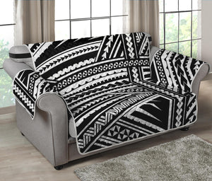 Maori Polynesian Tribal Tattoo Print Loveseat Protector