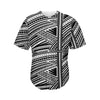 Maori Polynesian Tribal Tattoo Print Men's Baseball Jersey