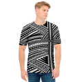 Maori Polynesian Tribal Tattoo Print Men's T-Shirt