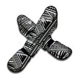 Maori Polynesian Tribal Tattoo Print Muay Thai Shin Guard