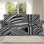 Maori Polynesian Tribal Tattoo Print Oversized Sofa Protector