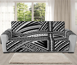 Maori Polynesian Tribal Tattoo Print Oversized Sofa Protector