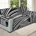 Maori Polynesian Tribal Tattoo Print Oversized Sofa Protector