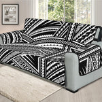 Maori Polynesian Tribal Tattoo Print Oversized Sofa Protector