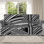 Maori Polynesian Tribal Tattoo Print Oversized Sofa Protector