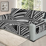 Maori Polynesian Tribal Tattoo Print Oversized Sofa Protector