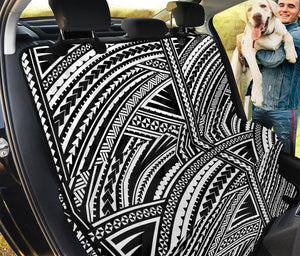 Maori Polynesian Tribal Tattoo Print Pet Car Back Seat Cover